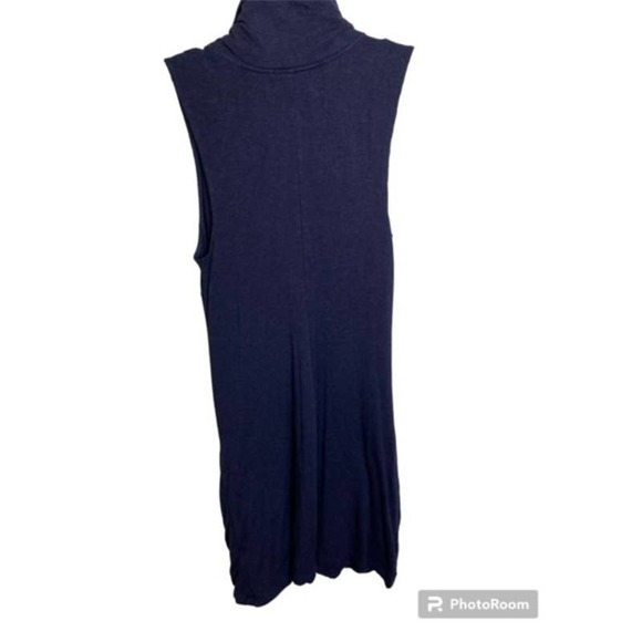 Philosophy Navy knit Sleeveless Dress with Deep Pockets Sz Large - Picture 2 of 5